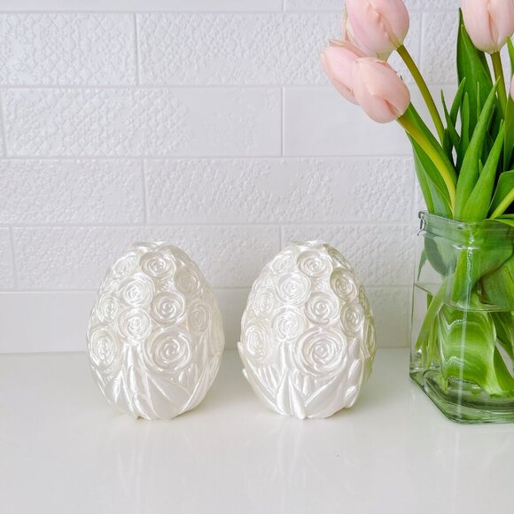 Large Rose-Covered Easter Eggs โ Handcrafted Party Favors, Spring Decor, Wedding - Picture 9 of 12